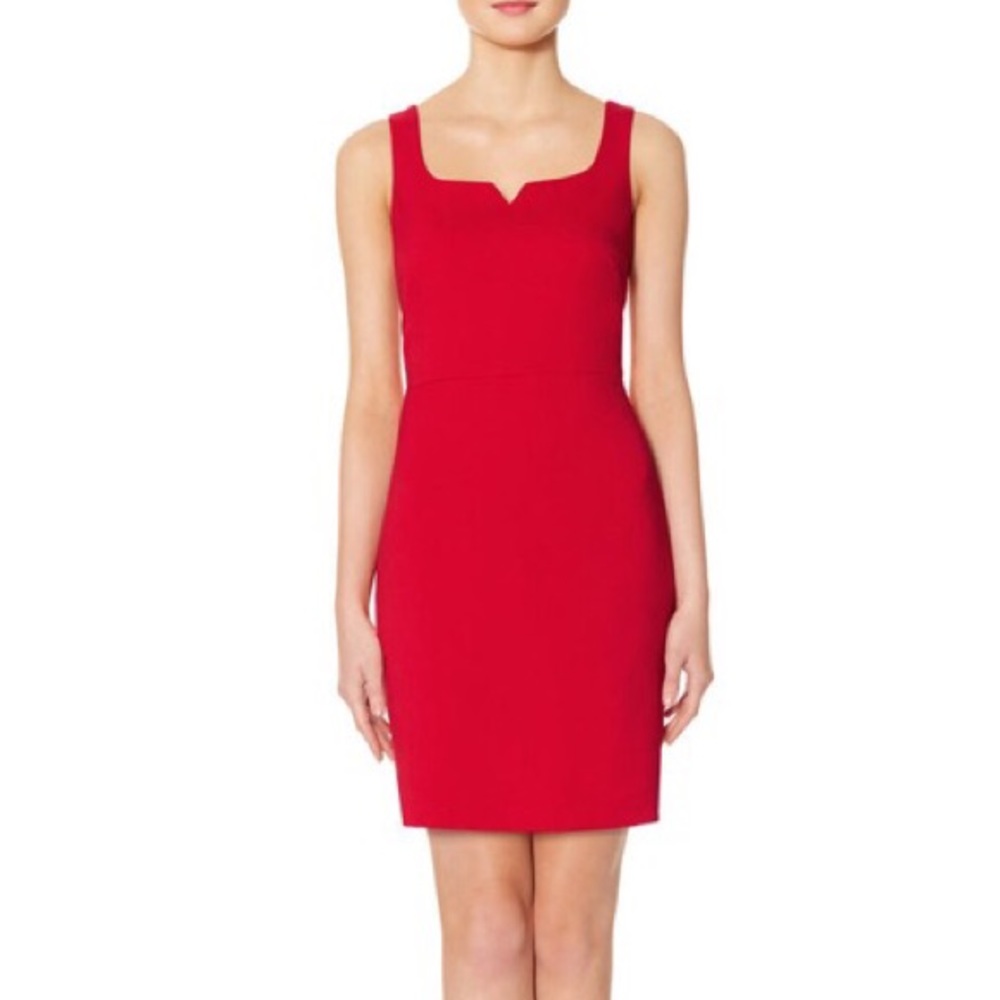 The Limited Red Sleeveless Sheath Dress w Zipper 0
